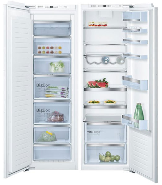 یخچال فریزر دوقلو توکار بوش مدل KIR81AF30M- GIN81AE30M